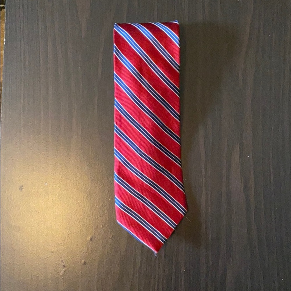Nautica Red, Striped Necktie